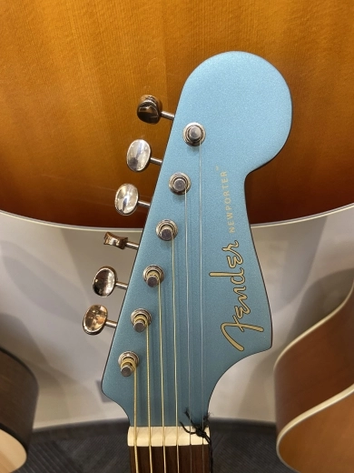 Fender - Newporter Player Acoustic-Electric Guitar, Walnut Fingerboard - Tidepool 2